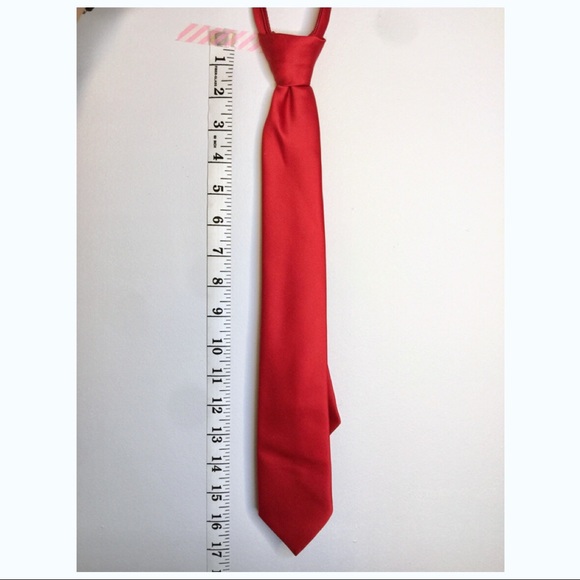 💛NEW💛 Women’s fashionable Zipper Tie RED (NWOT) - Picture 6 of 7